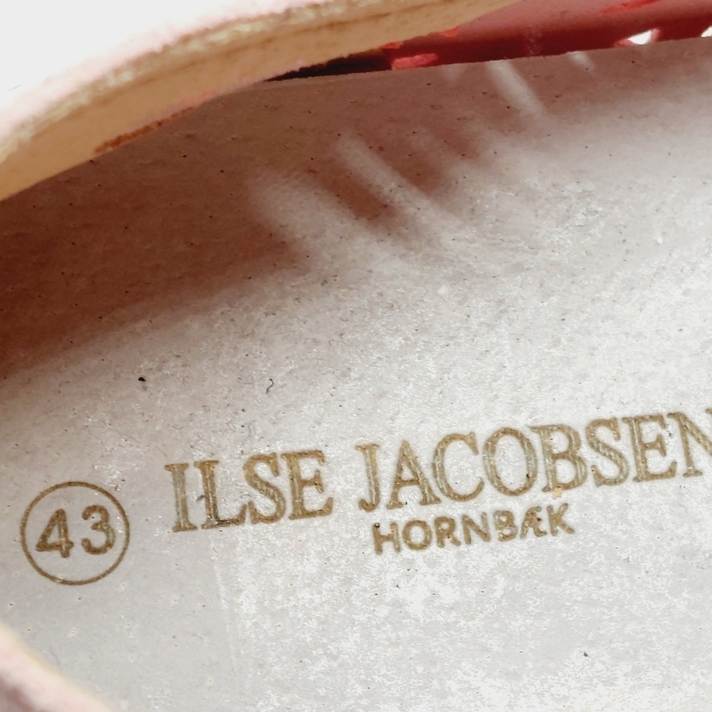 New Ilse Jacobsen Tulips ADOBE ROSE Leather Cut Out Flat Sneakers W436 - Picture 9 of 11